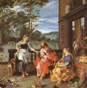 unknow artist Christ at the house of martha and mary Spain oil painting reproduction